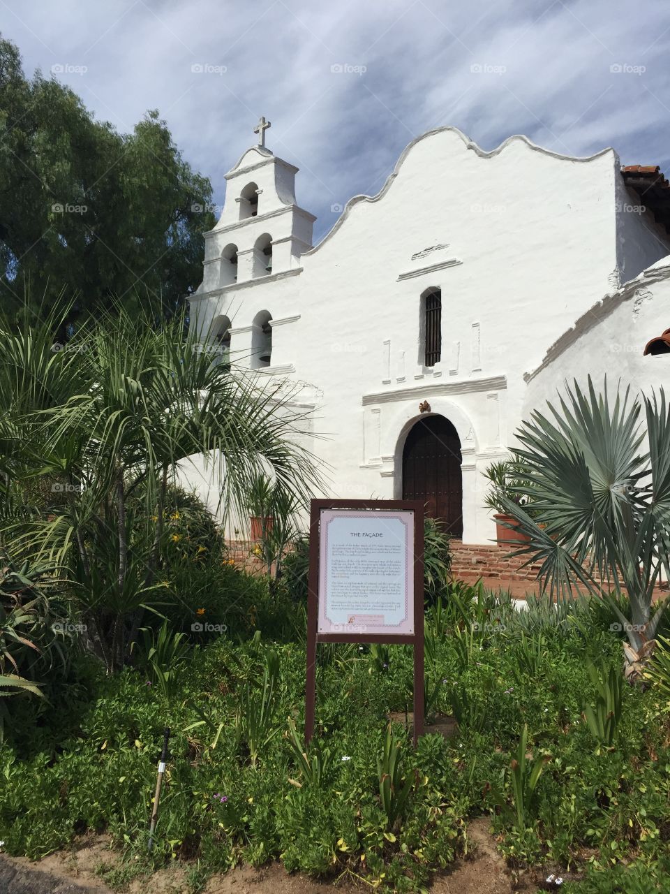 California Mission courtyard