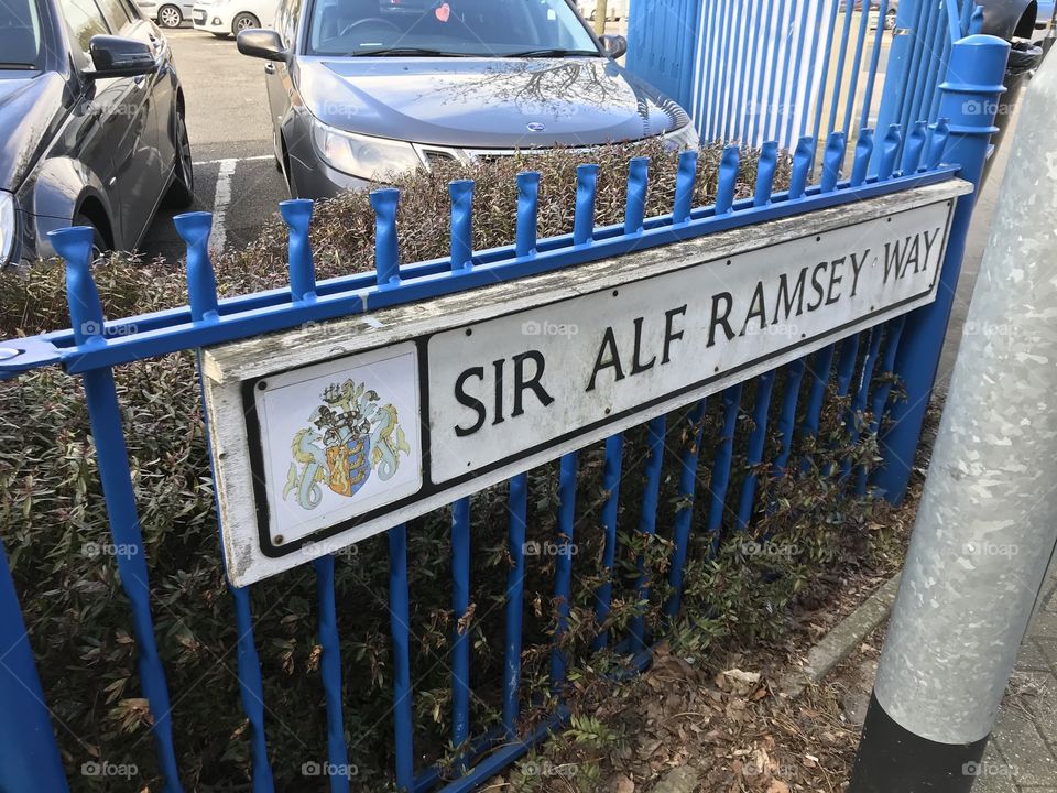 Former England football manager Alf Ramsey had a stand and a street named after him in Ipswich in the UK
