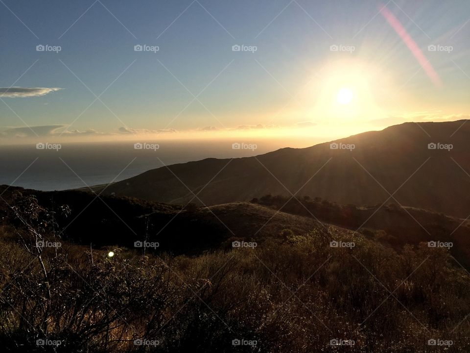 Landscape, Sunset, Dawn, Mountain, Sky