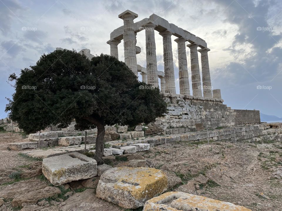 Temple of Poseidon in Athens, Greece