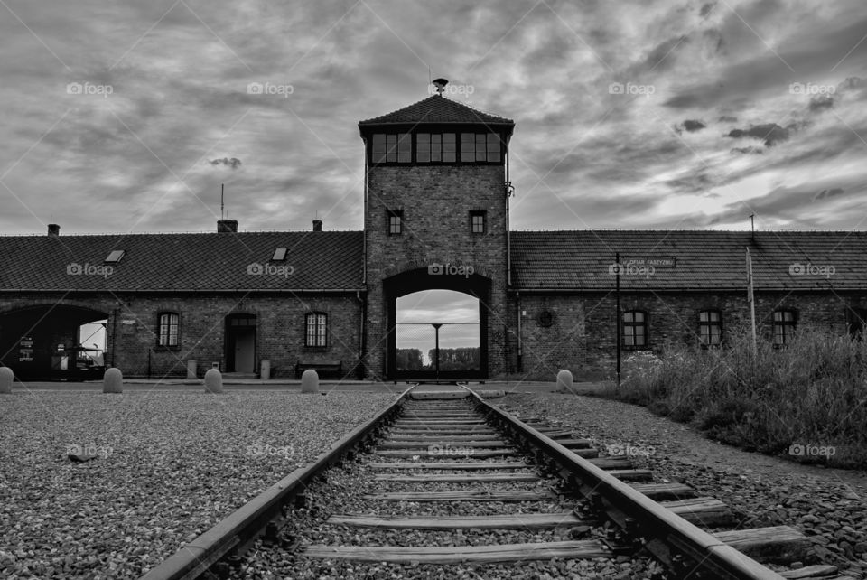 Entrance of concentration camp