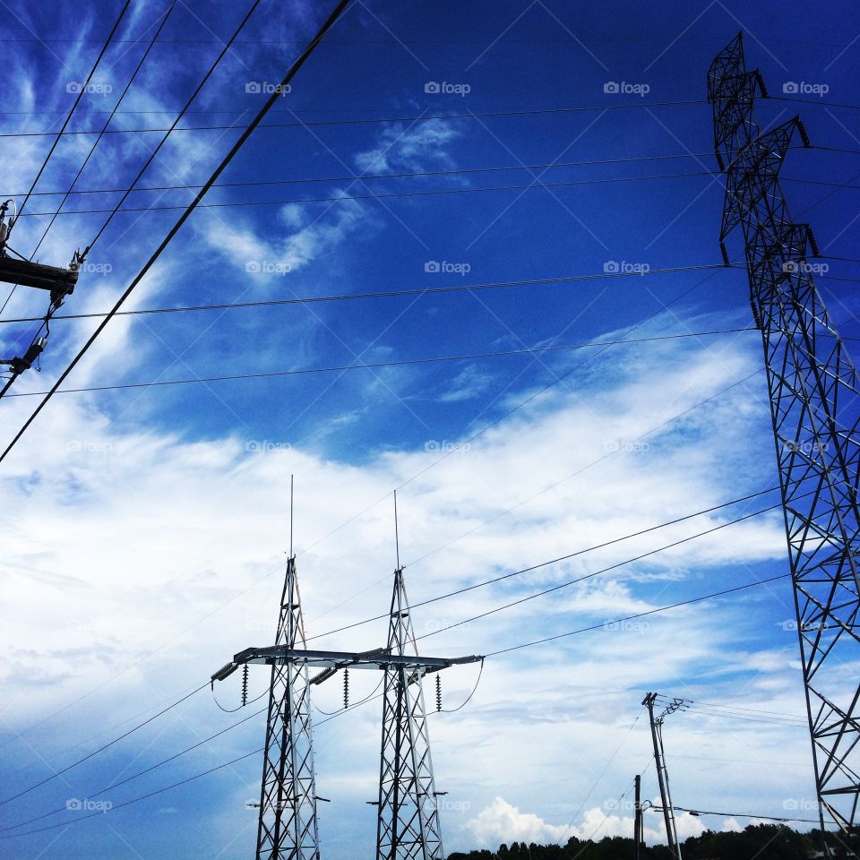 Cloudy sky. The sky is interesting today