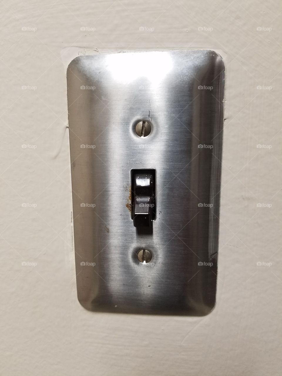silver light switch