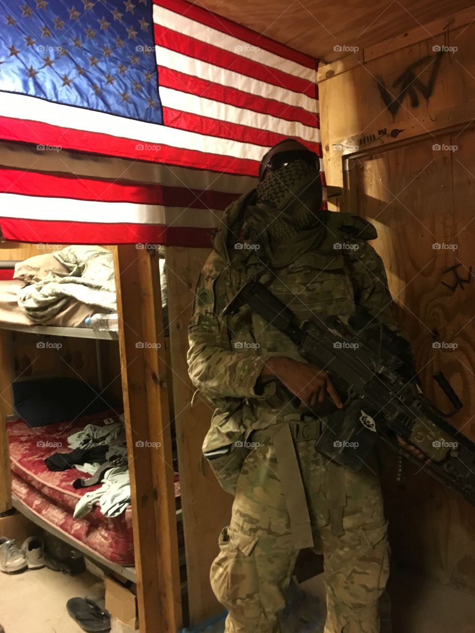 This was right before a night raid in Afghanistan 