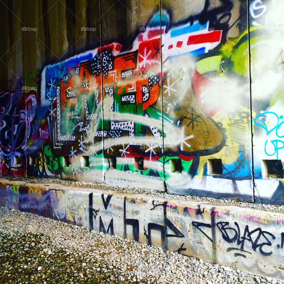 American Tahoe graffiti    . This is the old train tunnel above Donner lake . Fantastic views and unique art everywhere. 