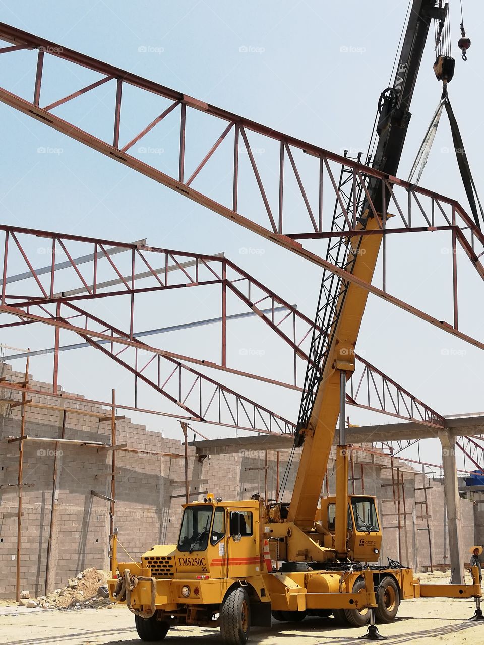 old crane still working