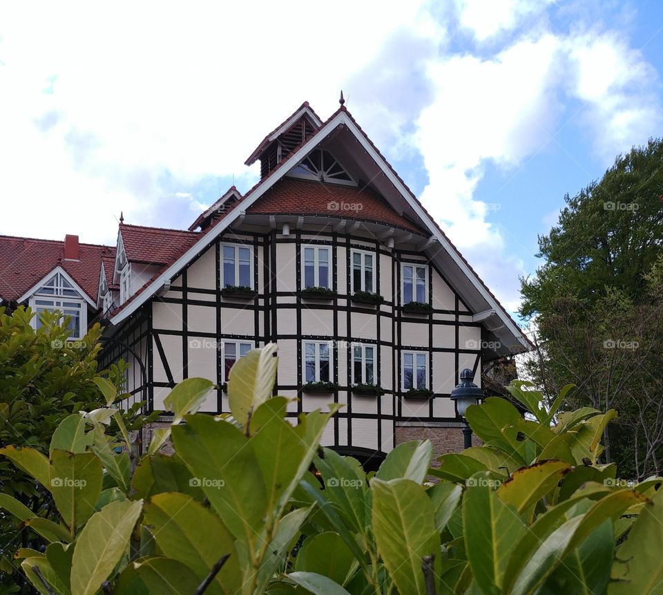 haus alt grün historisch