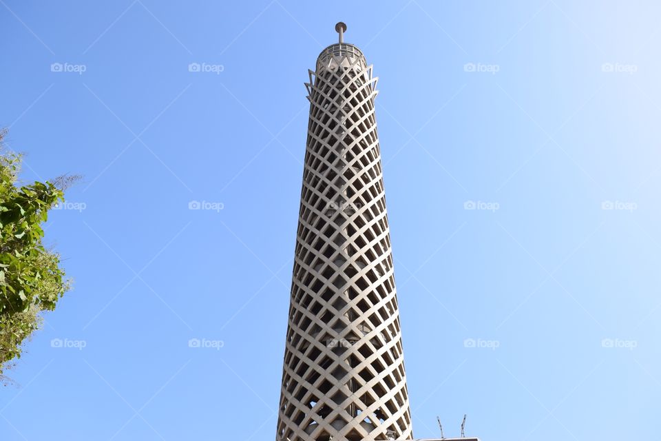 Cairo tower against sky
