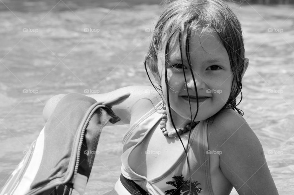 Child, Water, Beach, Summer, People