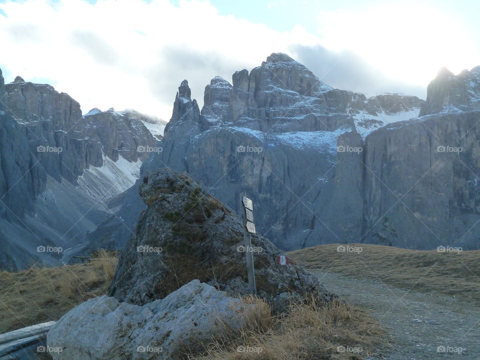stunning scenery in the Italian Dolomites .