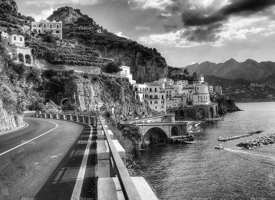 Amalfi coast between Amalfi and Atrani