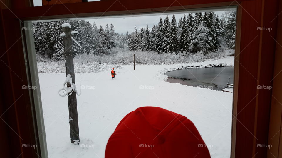 Off to go hunting / Snowy Day in Northern Maine - November 2015