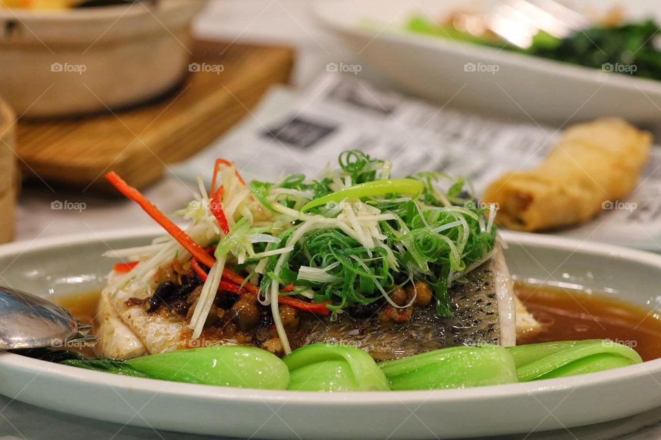 Delicious steamed fish dishes