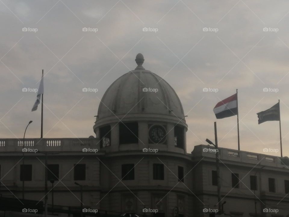 Beautiful museum building in Downtown Cairo