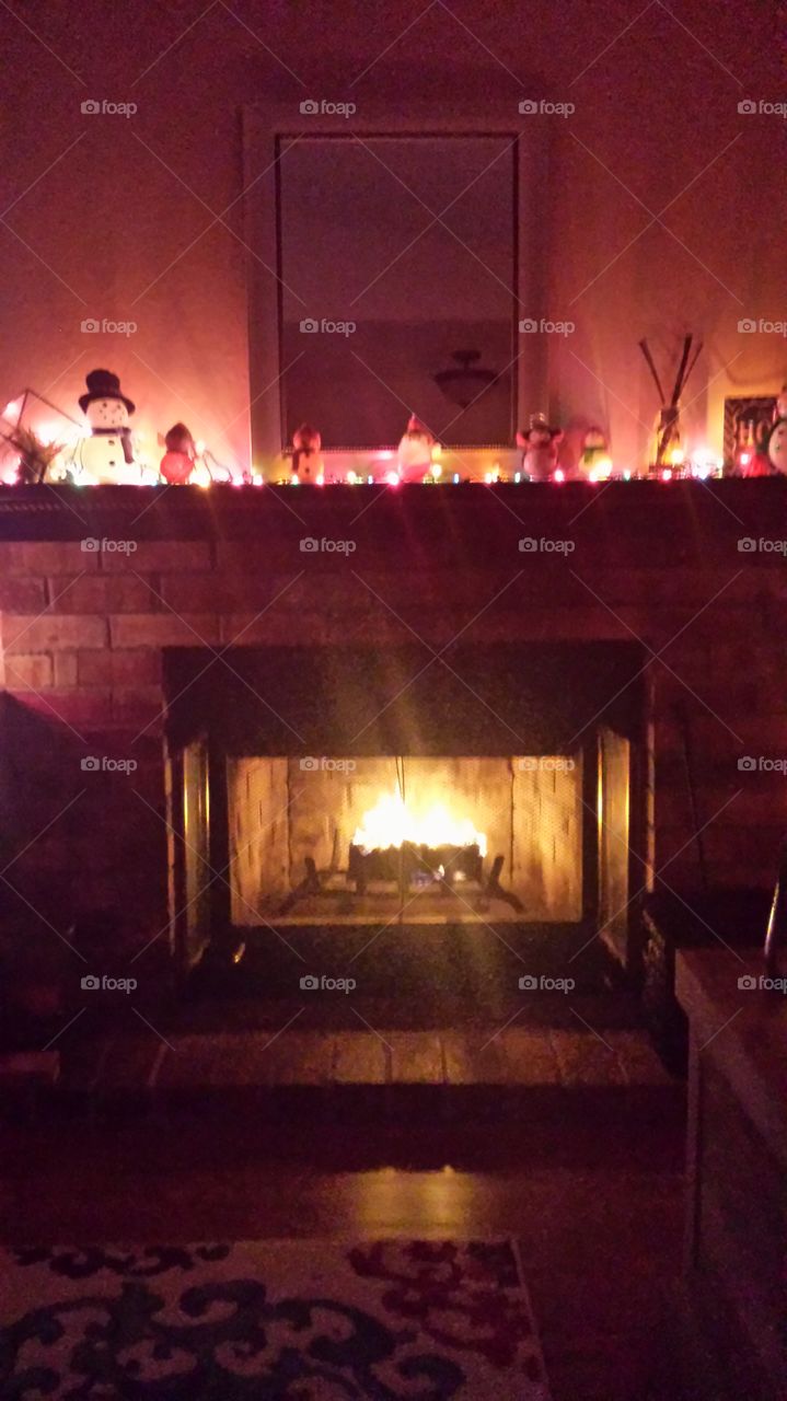 Flame, Fireplace, Home, Light, Room