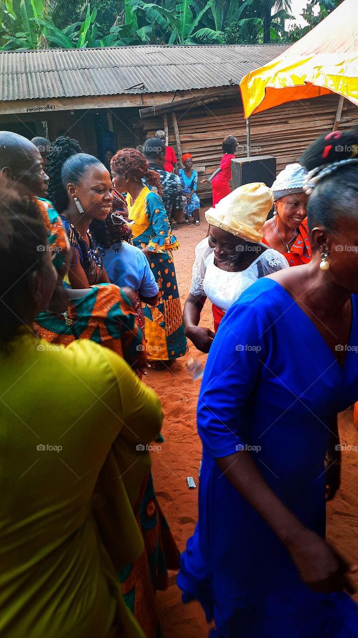 Touching wedding moment
