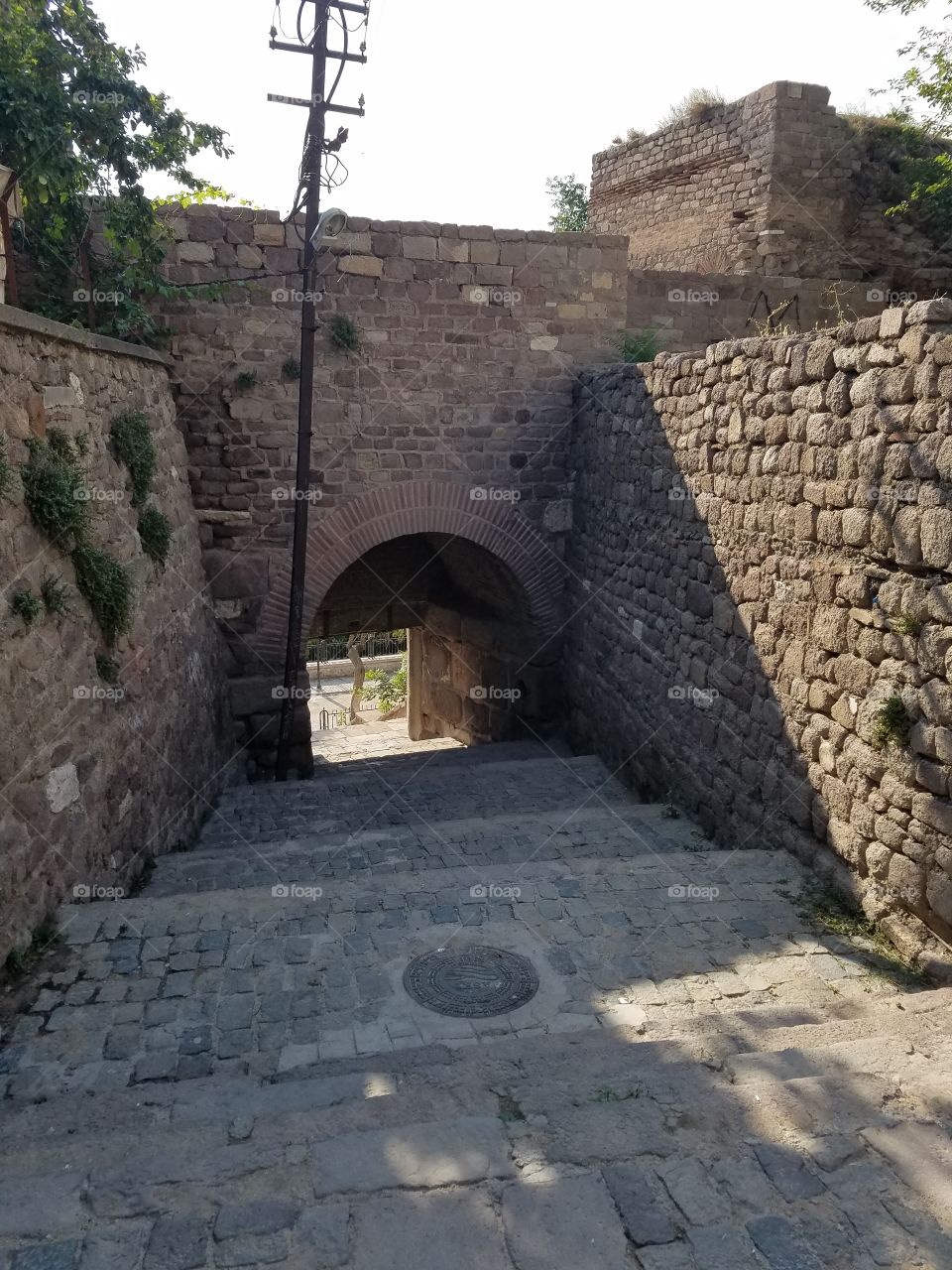 an entrance to the ankara castle in Turkey