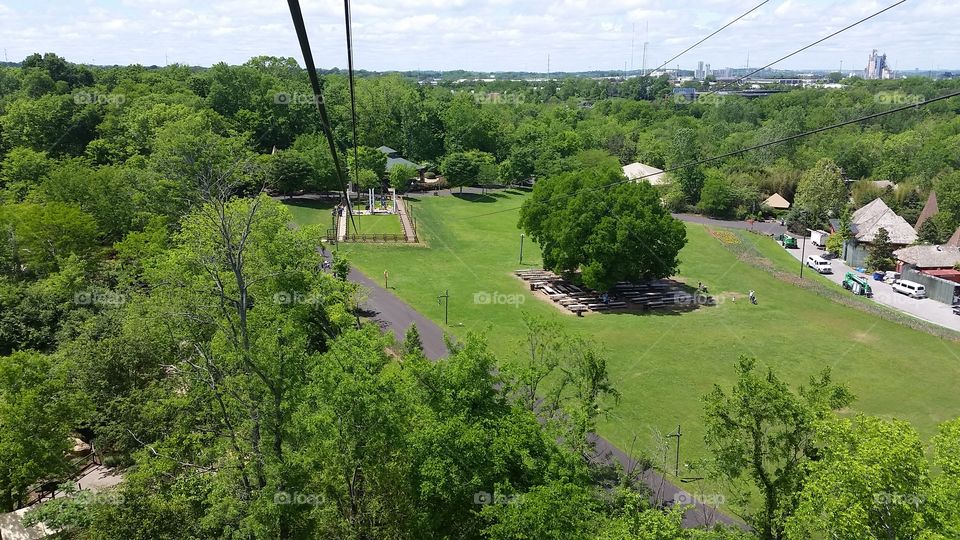 Zip line view