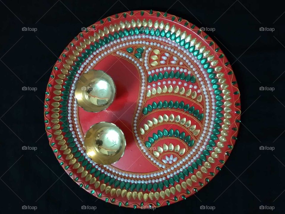 Handmade indian plates