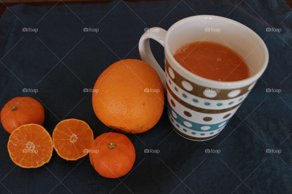 Vitamin c fruit juice orange tangerine