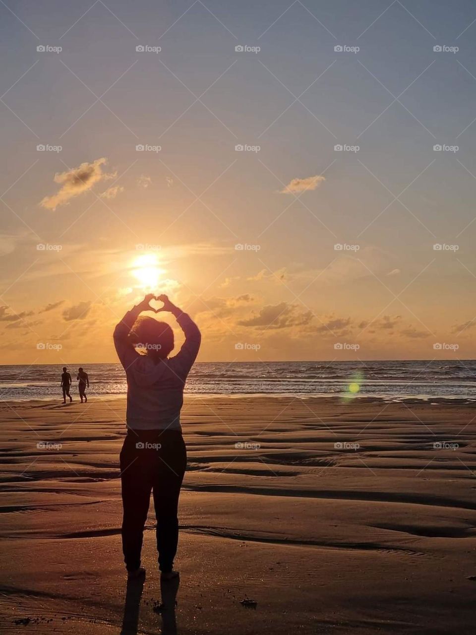 sunset in oostende Beach