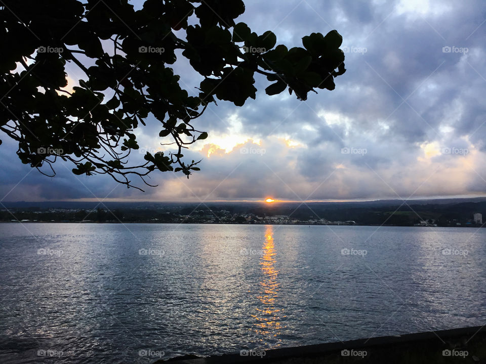 Sunset on Hilo Bay