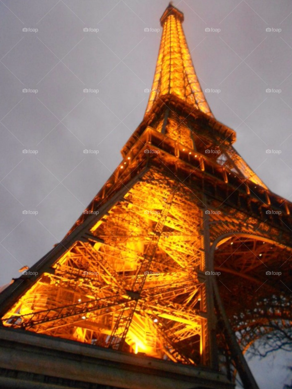 lights paris eiffel tower gold by deanna93