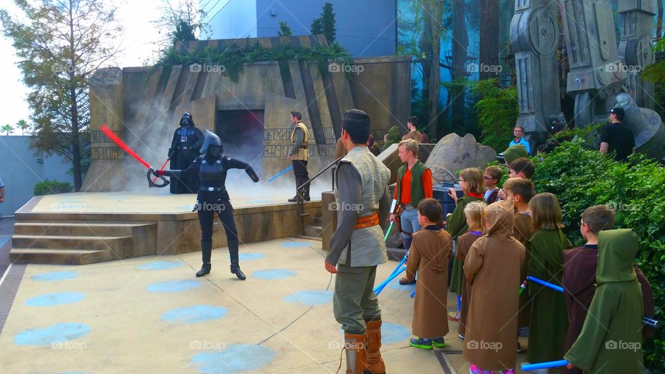 Fighting Darth Vader at Disney's Hollywood Studios 