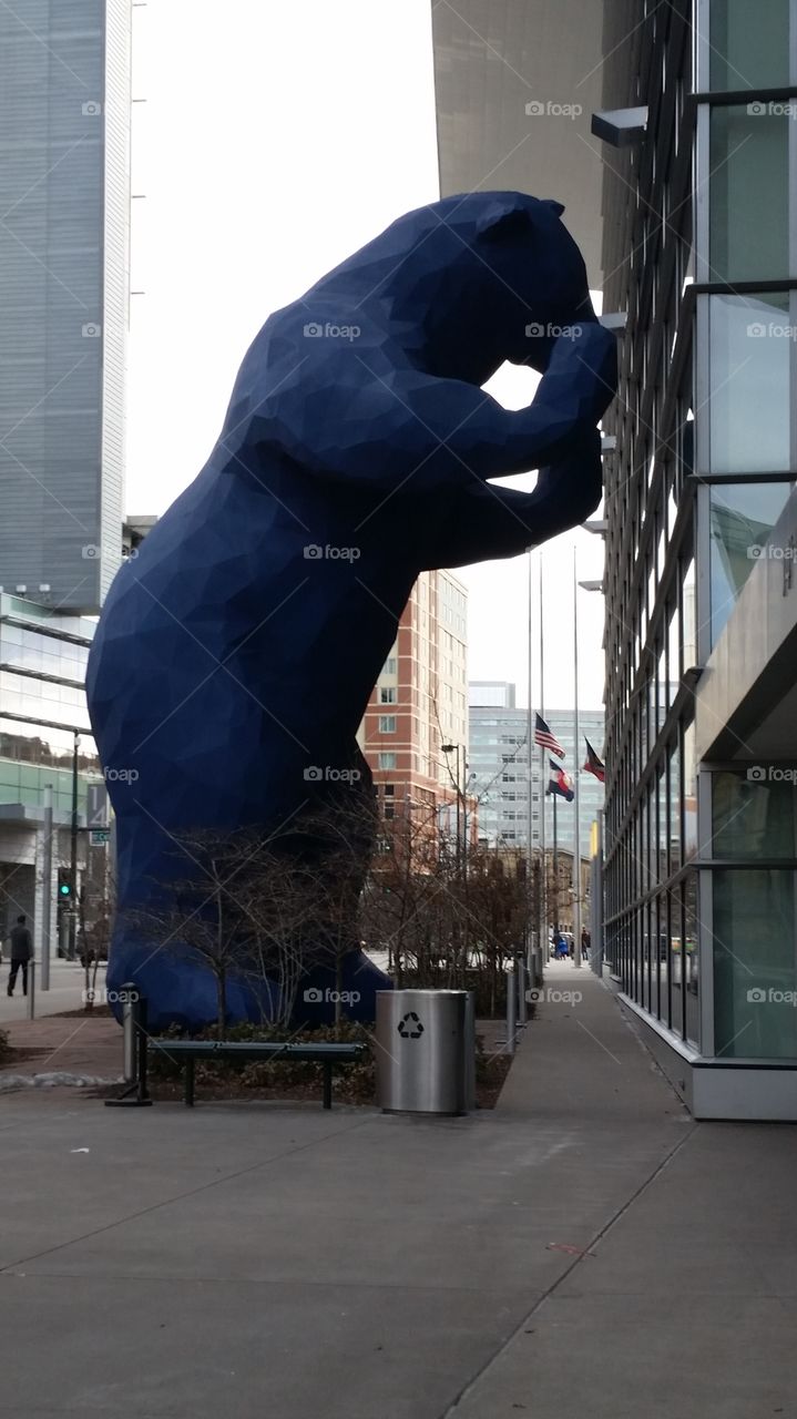 Blue Bear at Convention Center.