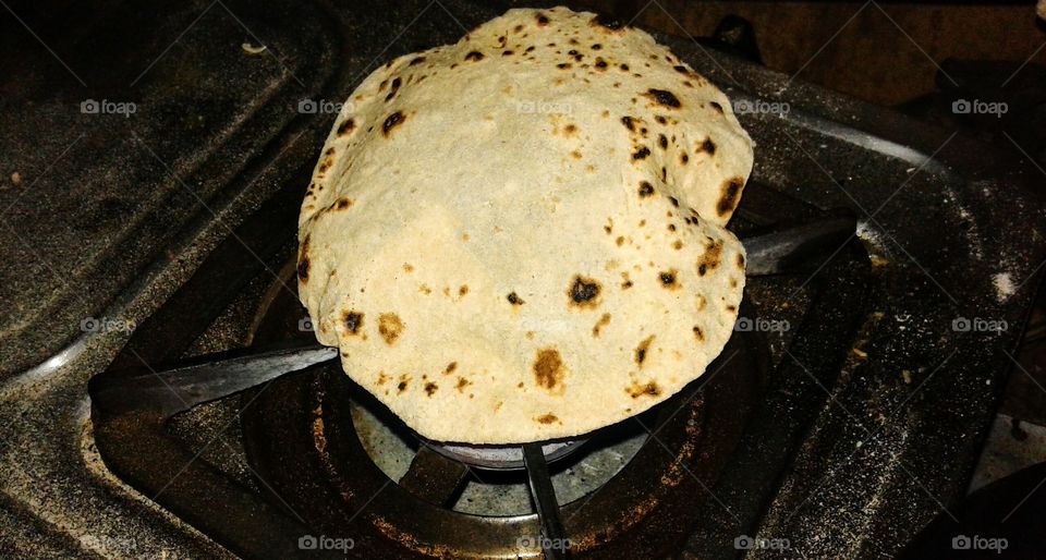 chapatti cooking