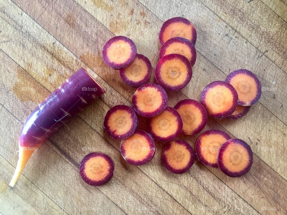Purple Haze carrots are easy to grow for the beginner gardener. Fresh, fun and super healthy. I love the statement they make in dishes. 