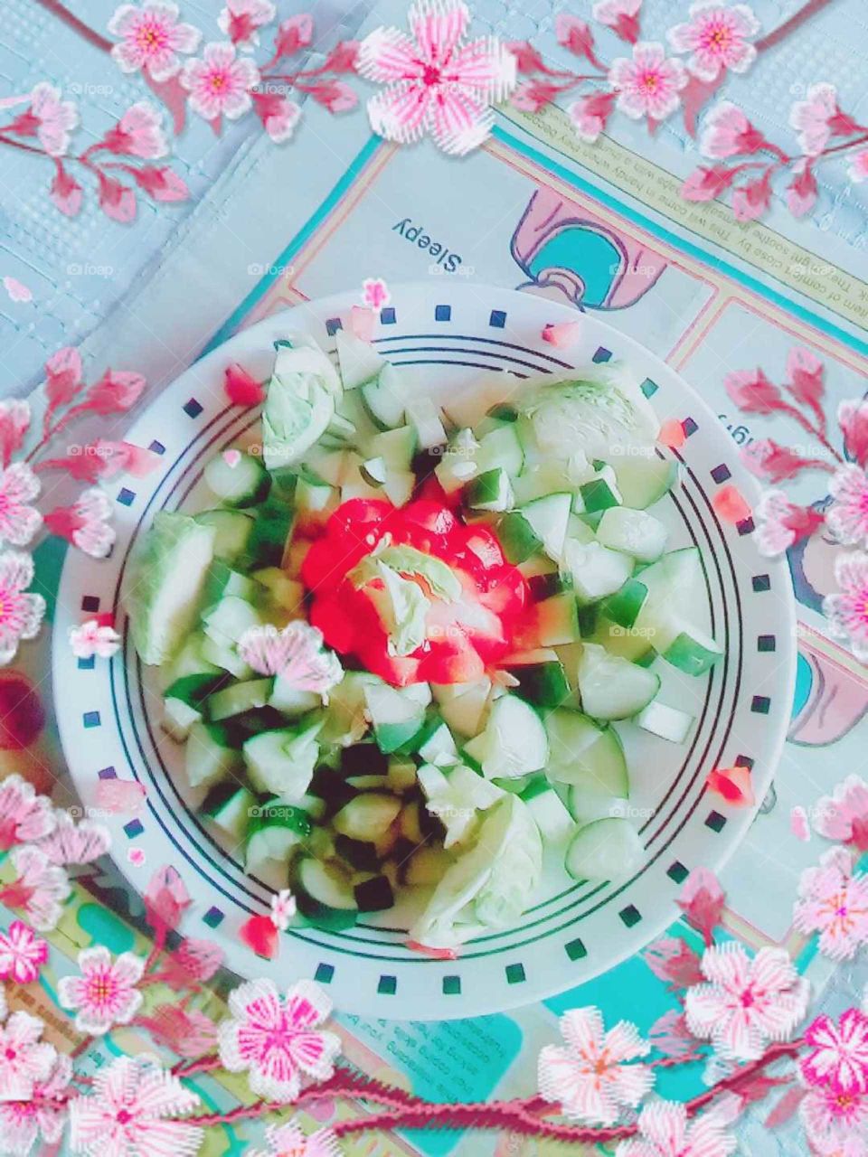 as we allowed our mind and body to be healthy we need more vegetables and fruits in our dite .