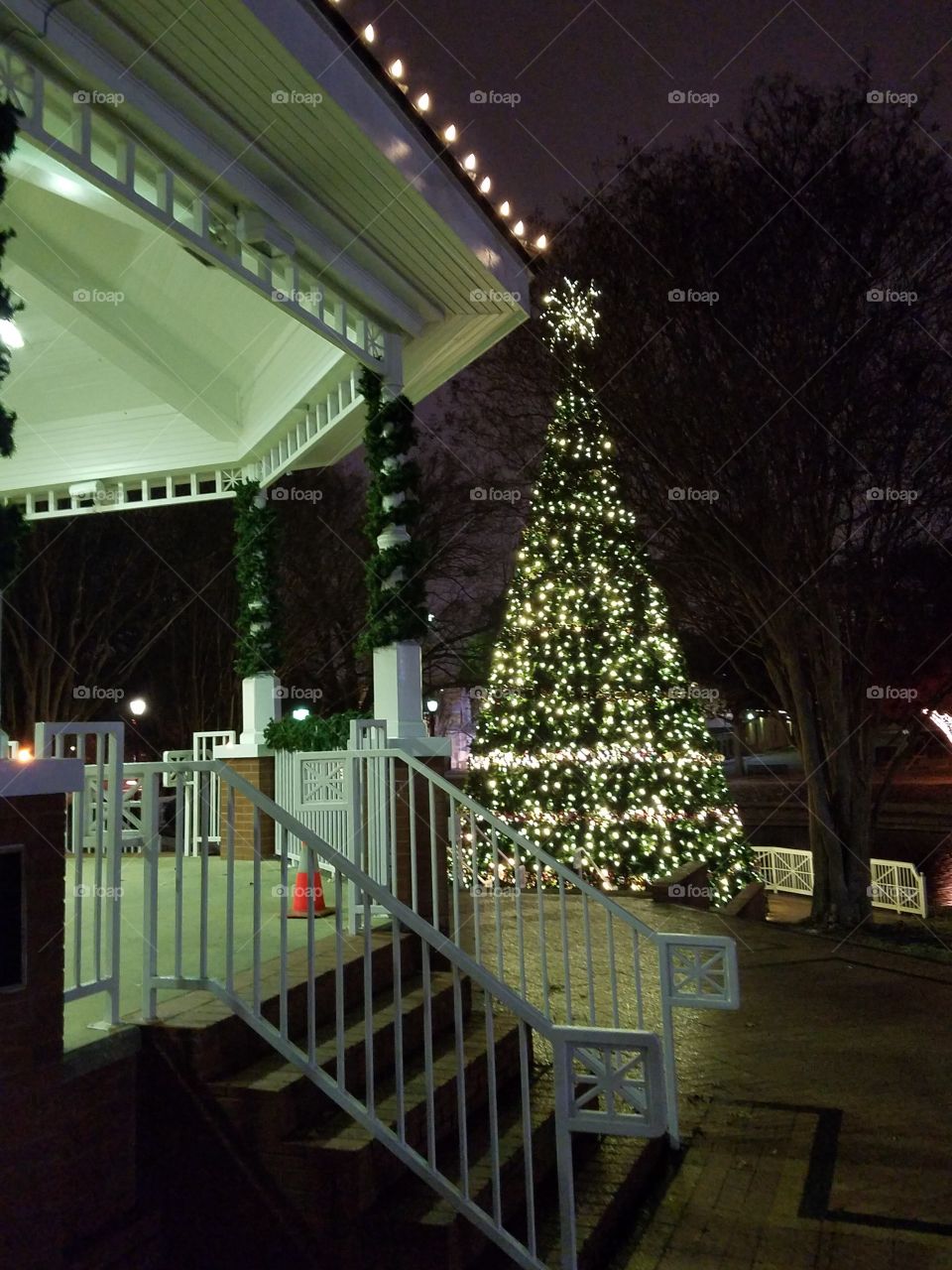 Downtown Plano Christmas Tree and Gazebo