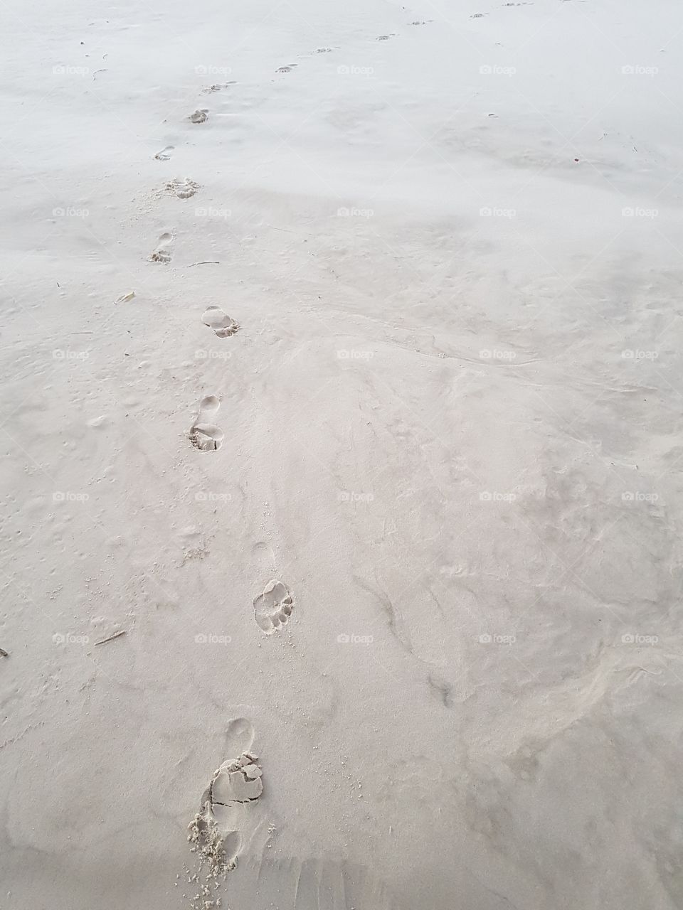 Leaving only footprints in the sand