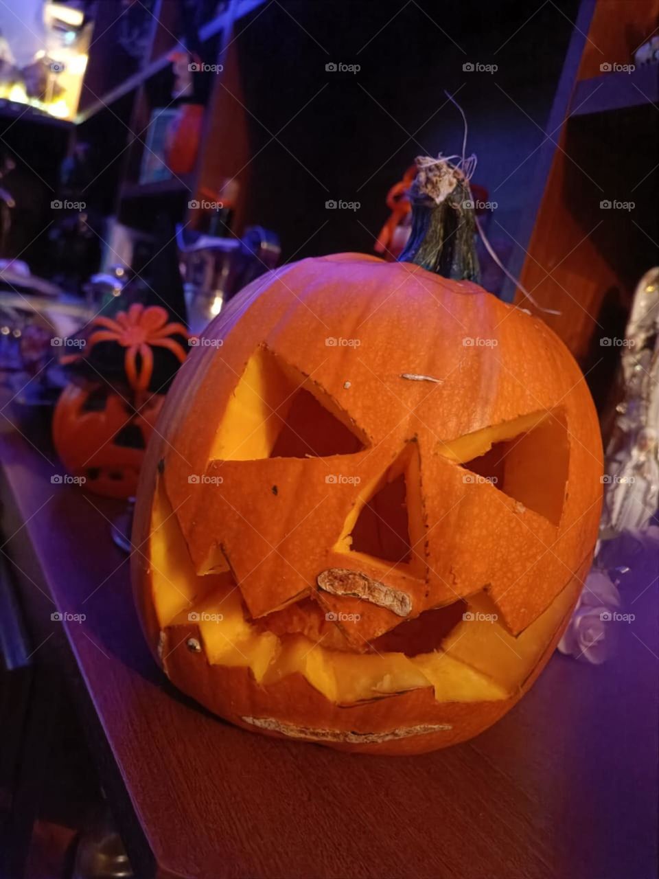 My first carved pumpkin