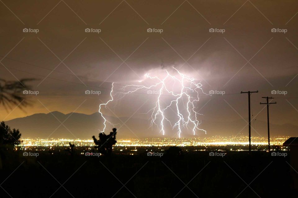 View of thunderstorm