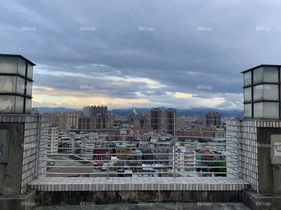 Looking from the rooftop 