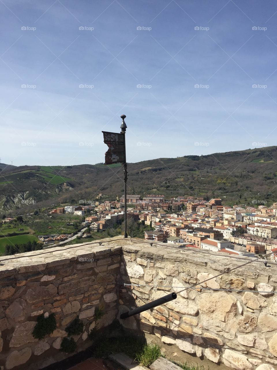 Deliceto from the top of the castle