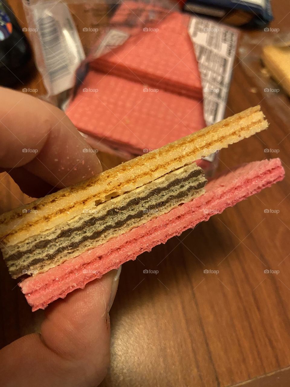 How many people grew up eating wafer cookies this way?