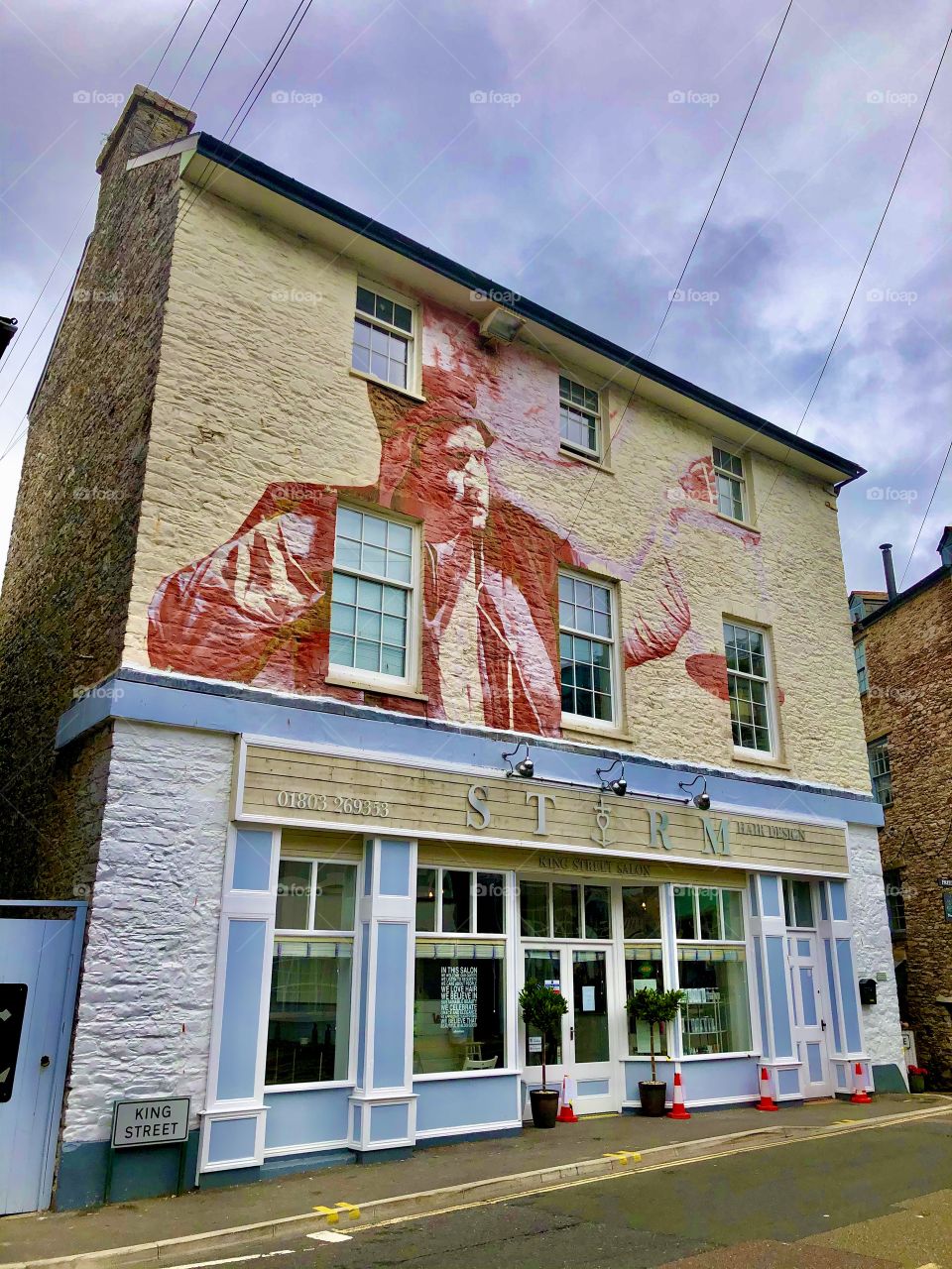 Wall mural, Devon , UK