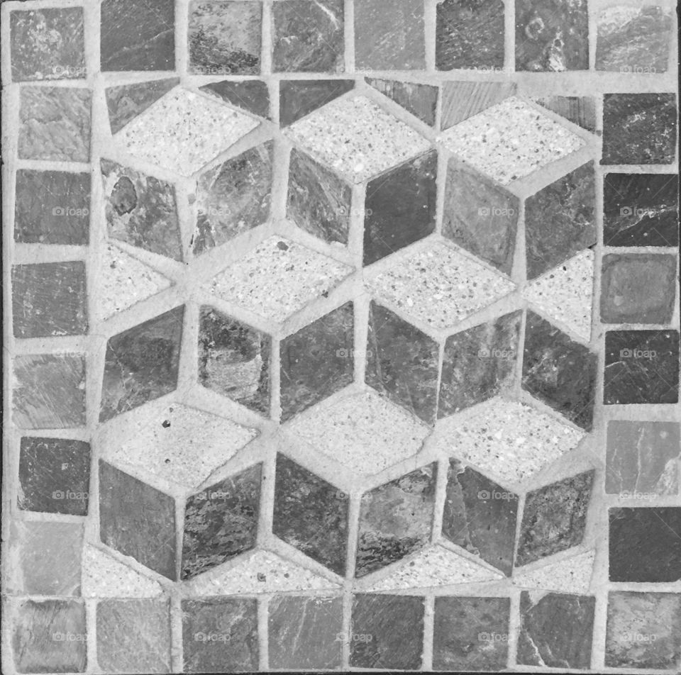 3D effect floor tile