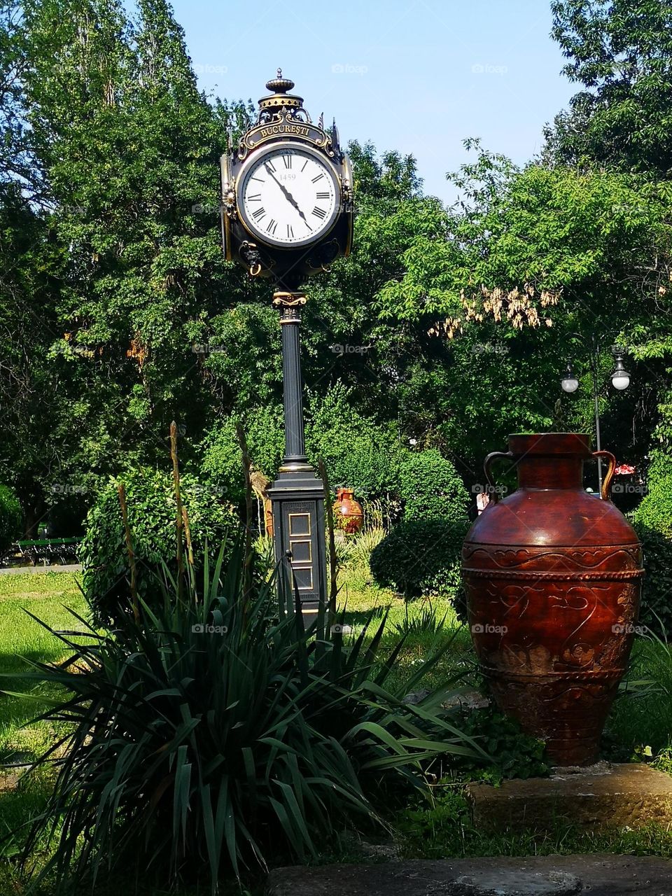 Clock in the park