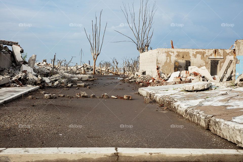Flood landslide and abandonment 