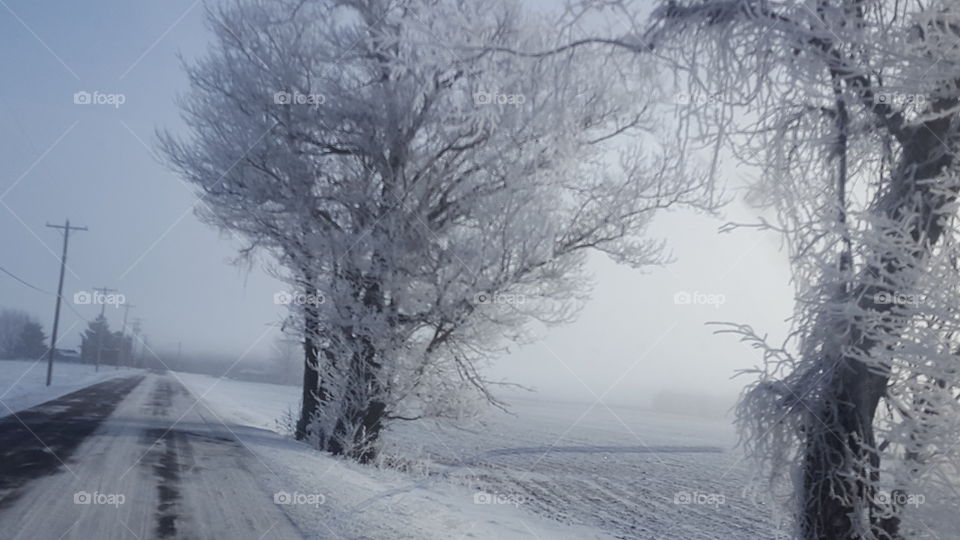 ice rural road