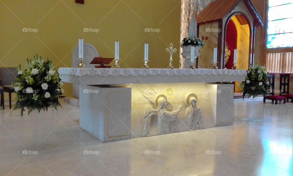 altar do santuário de Fátima em São Benedito
