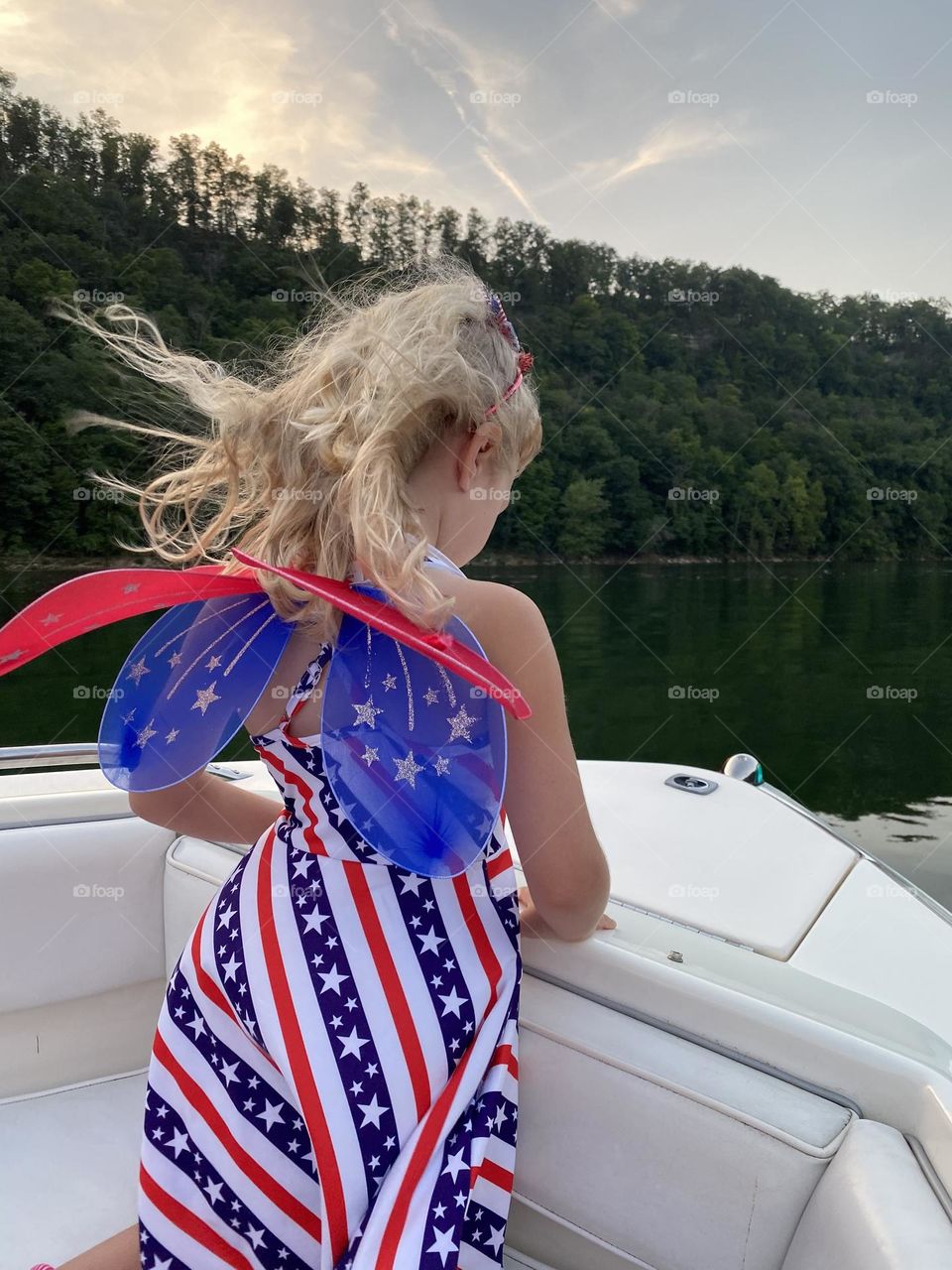 Boat ride on the 4th of July in the USA