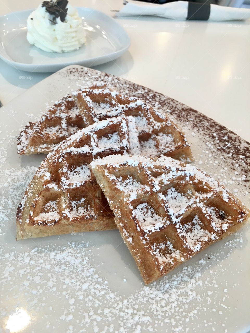 Waffles for brunch