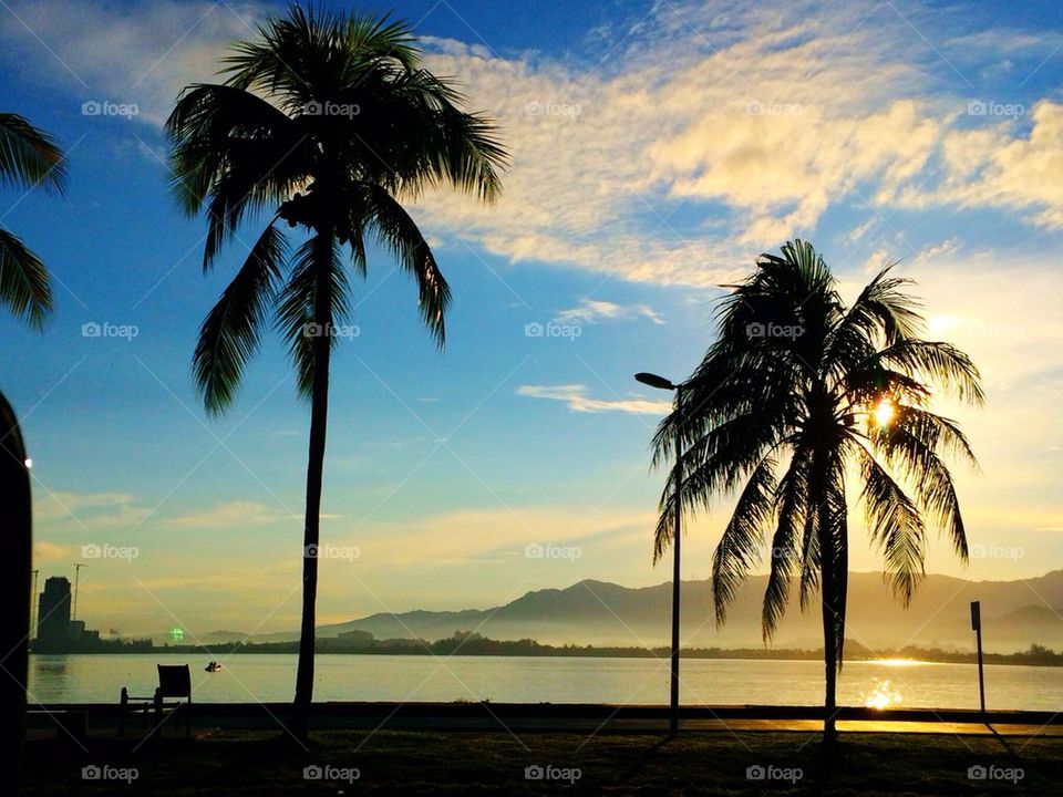 Sunrise in Kota Kinabalu 