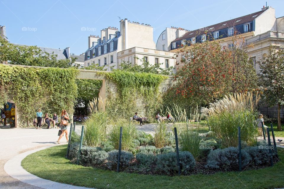 facade of the house in paris