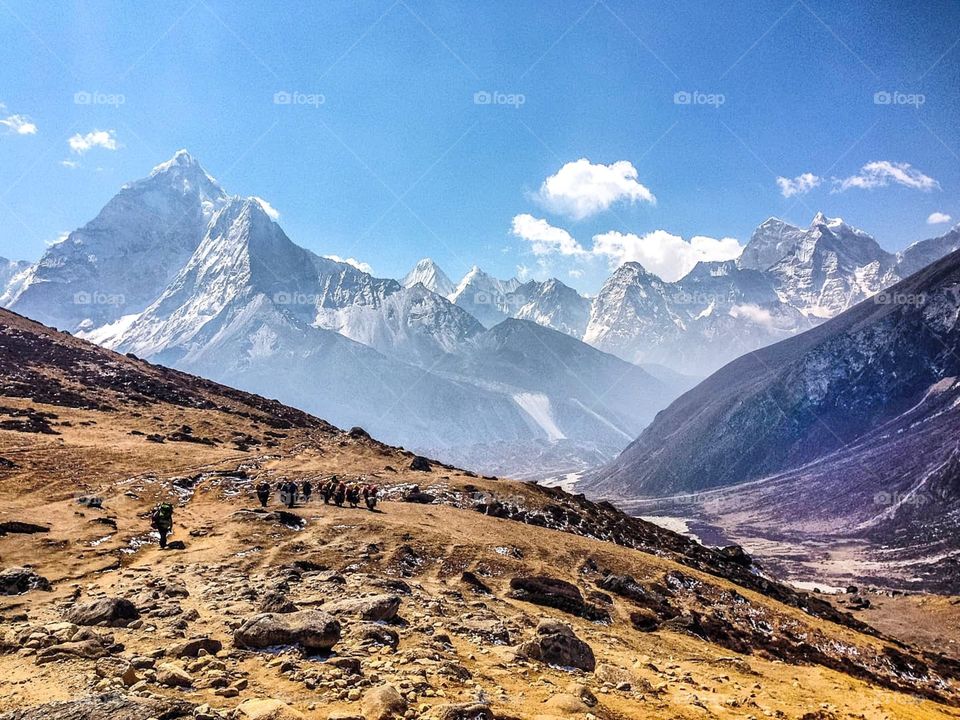The ol' yak trail on the way to Everest Base Camp in Nepal